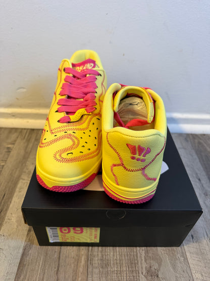 MSCHF Super Normal 2 Yellow Pink Limited Edition Sneakers – Size 9