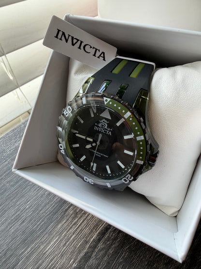 Invicta Subaqua Green & Black Diver Watch – Brand New in Box | 100M Water Resistant