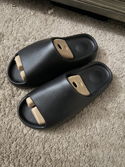YZY YS-01 Black Slides – Size 12 | Brand New | Minimalist Comfort Slip-On Sandals