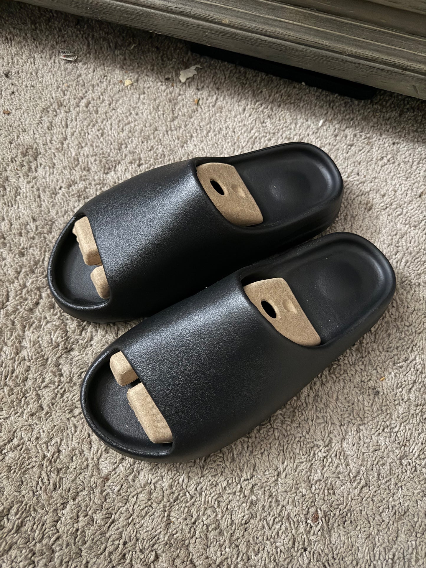 YZY YS-01 Black Slides – Size 12 | Brand New | Minimalist Comfort Slip-On Sandals
