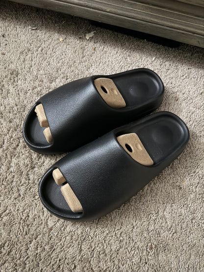 YZY YS-01 Black Slides – Size 12 | Brand New | Minimalist Comfort Slip-On Sandals